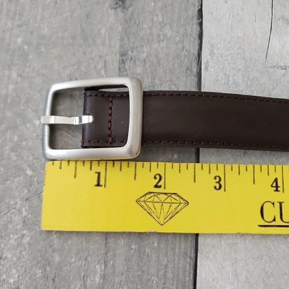 Boys Brown with Sliver Buckle Belt